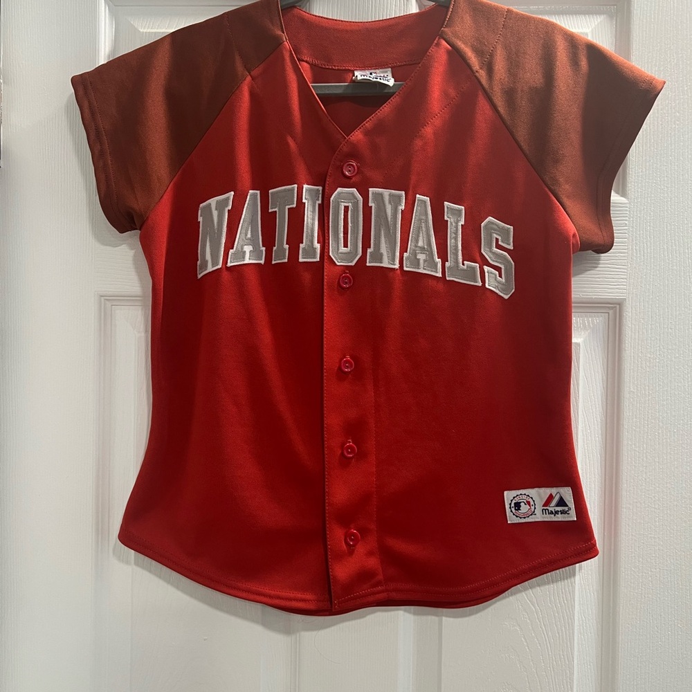 Majestic Brand Washington Nationals Womens Jersey S